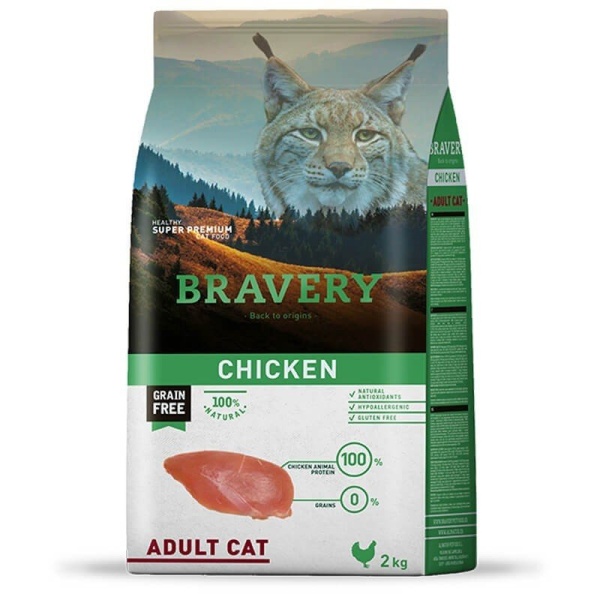 Bravery Adult Cat Pollo 2 kg