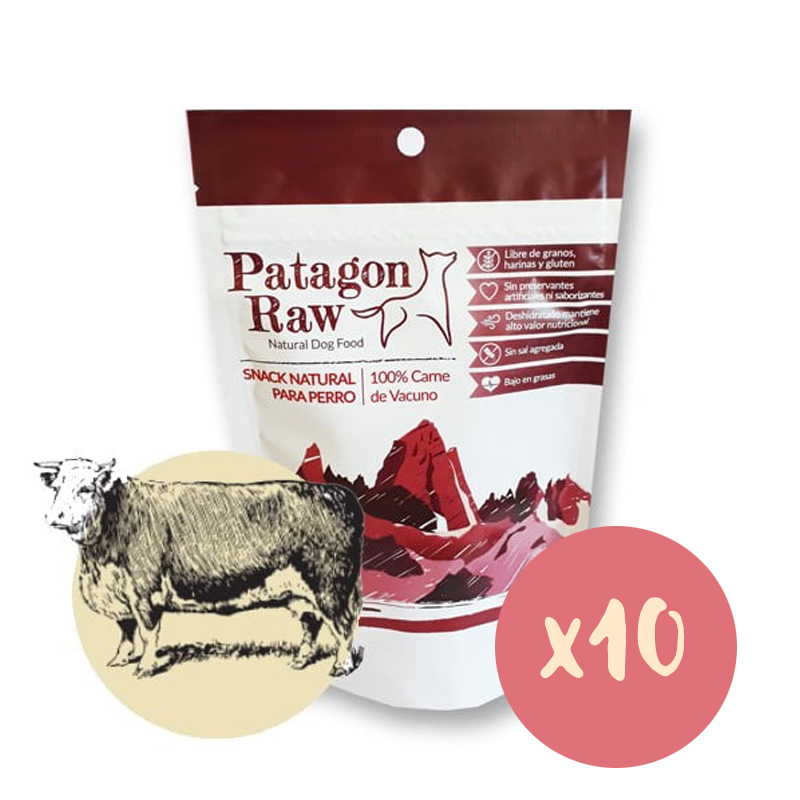 Patagon Raw Vacuno PACK 10 ud OFF