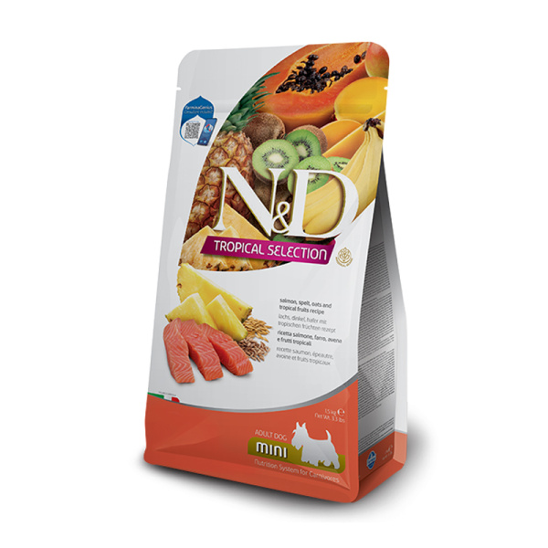 N&D Tropical Salmon Adulto Mini 2,5 kg