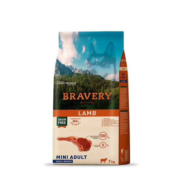 Bravery Lamb Adulto Mini 7 kg