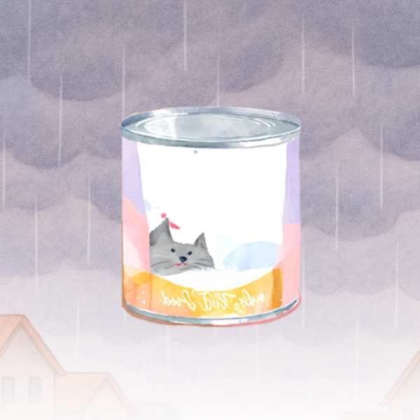 Dona comida húmeda de gatito