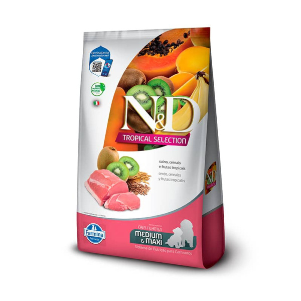 N&D Tropical Cerdo Puppy Mediano y Maxi